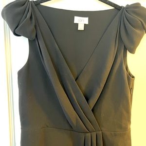 LOFT black cap sleeve dress- size 10